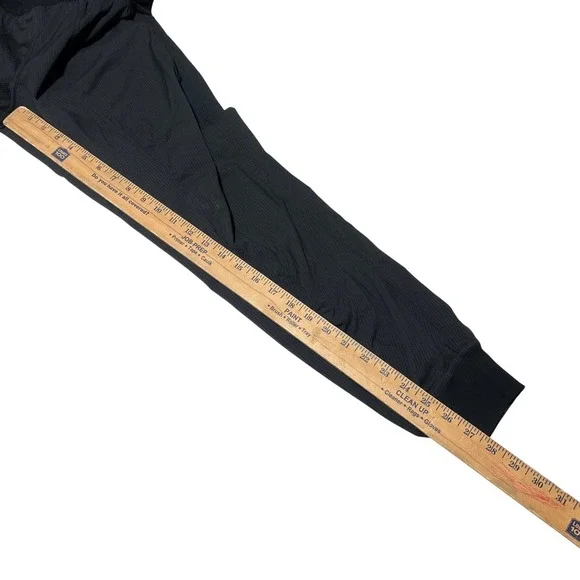 Lululemon Dance Studio Jogger Black Textured Pinstripe Pants Size 6 LW5BPJS - Picture 2 of 5